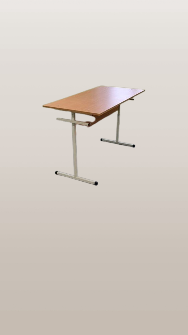 Стіл для шкільної їдальні на 6 місць, прямокутний (габаритні розміри 1500×600×750) (PERSEUS)